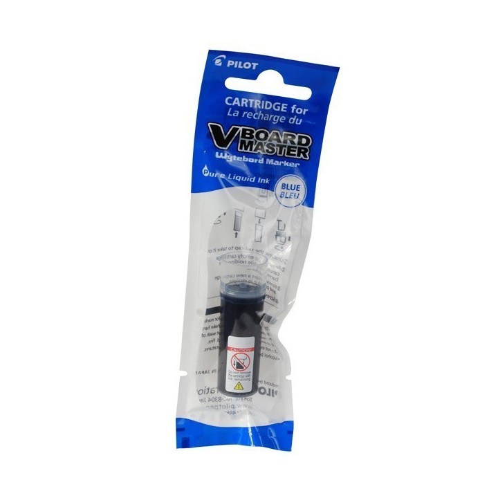 BOITE DE 12 RECHARGES POUR MARQUEUR -BLEU- (PILOT)