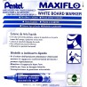 BOITE DE 12 MARQUEURS BISEAUTÉE BLEU MAXIFLO (PENTEL)