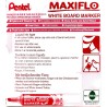 BOITE DE 12 MARQUEURS BISEAUTÉE ROUGE MAXIFLO (PENTEL)