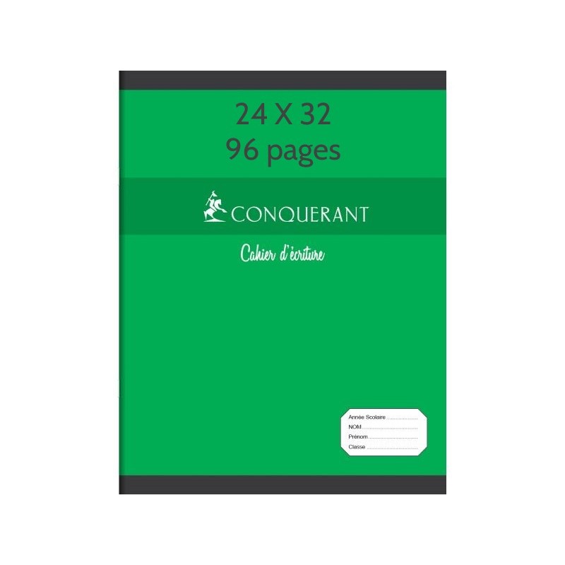 CONQUERANT SEPT Cahier, 240 x 320 mm, Seyès, 96 pages