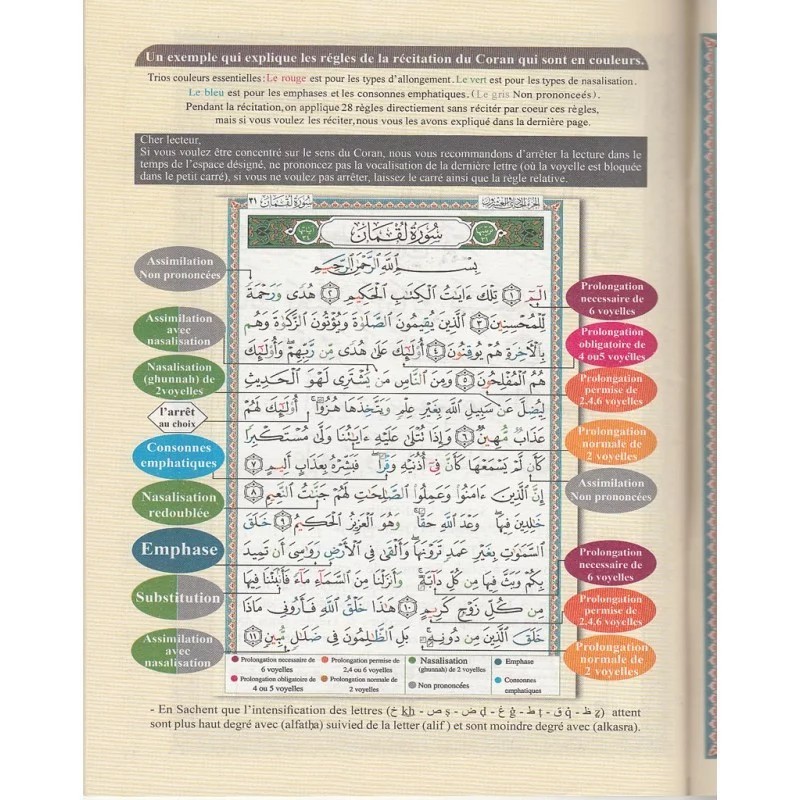 TAJWEED  JUZZ AMMA ARABE, FRANÇAIS ET...