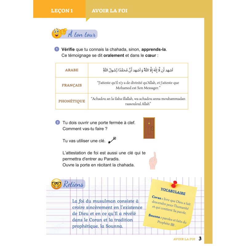 Pochette de l'élève niveau 1 ( AG1 )