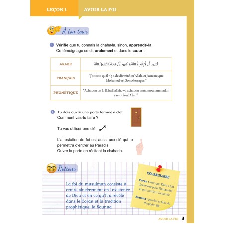 Pochette de l'élève niveau 1 ( AG1 )