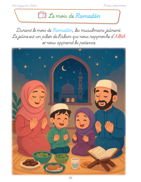 MON VOYAGE DANS L'ISLAM PREPARATOIRE