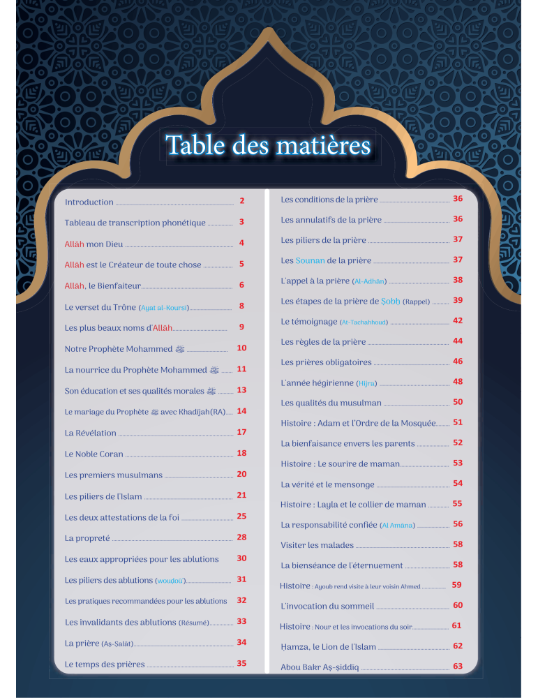 MON VOYAGE DANS L'ISLAM NIVEAU 3