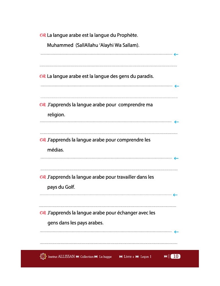 LECTURE ET EXERCICES NIVEAU 4 LP4 (LA HUPPE)
